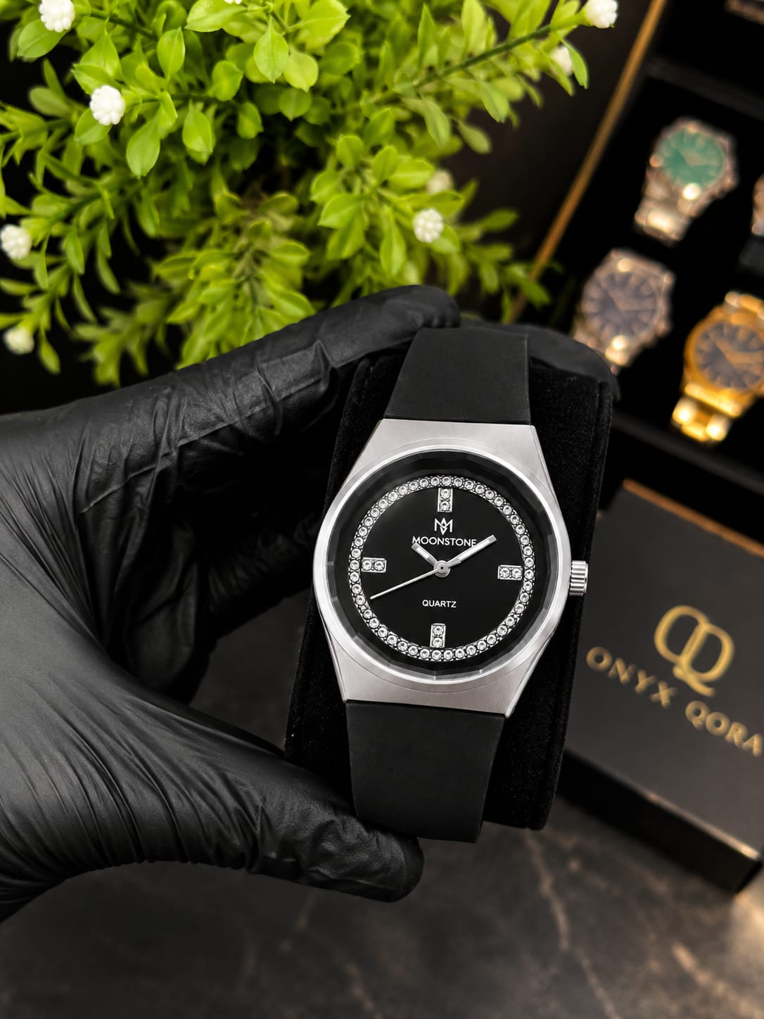 Moonstone Crystal Quartz Watch