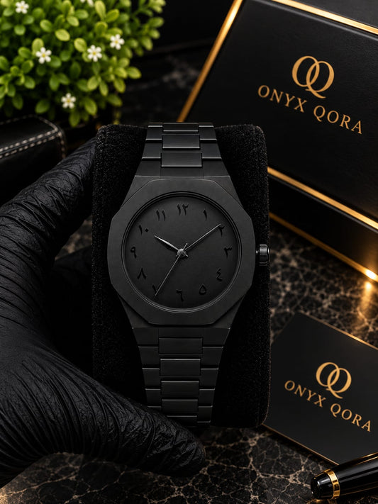 Black Arabic Aura Watch